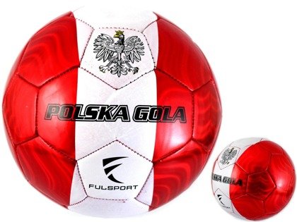 Biało-czerwona piłka nożna Fulsport Polska gola - rozmiar 5