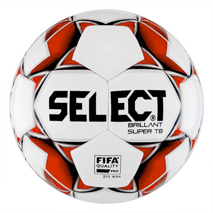 Biało-czerwona piłka nożna Select Brillant Super TB r5
