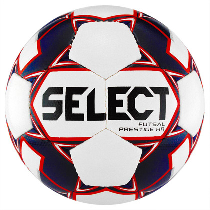 Biało-fioletowa piłka Select Futsal Prestige HR r4