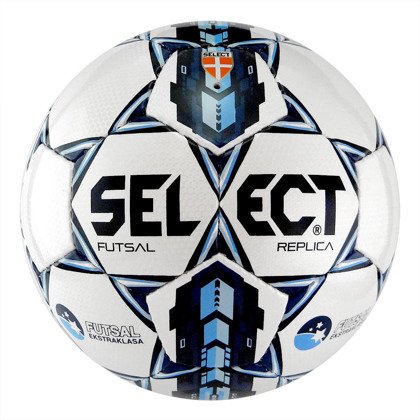Biało-niebieska piłka Select Futsal Replica Ekstraklasa r4