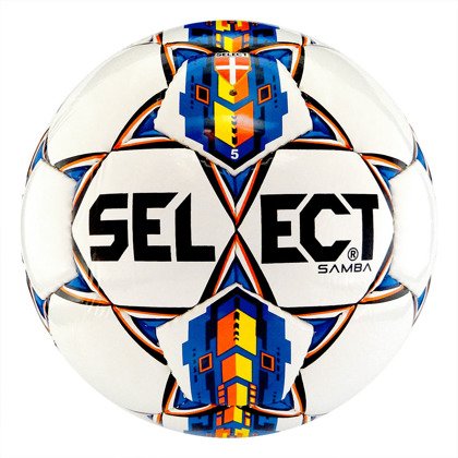 Biało-niebieska piłka do piłki nożnej Select Samba IMS r5