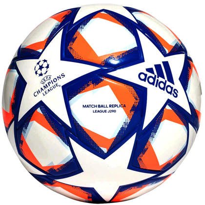 Biało-niebieska piłka nożna Adidas Finale 20 Junior 290g FS0267 - rozmiar 4
