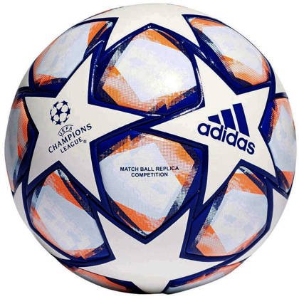 Biało-niebieska piłka nożna Adidas Finale Competition FS0257 - rozmiar 5
