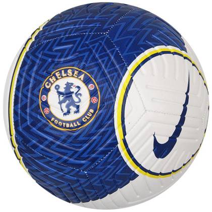 Biało-niebieska piłka nożna Nike Chelsea FC Strike DC2250 100