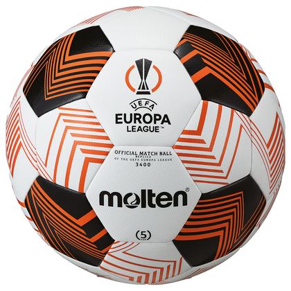 Biało-pomarańczowa piłka nożna Molten 3400 Europa League 23/24 F5U3400-34 