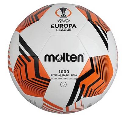 Biało-pomarańczowa piłka nożna Molten UEFA Europa League 2021/22 F5U1000-12