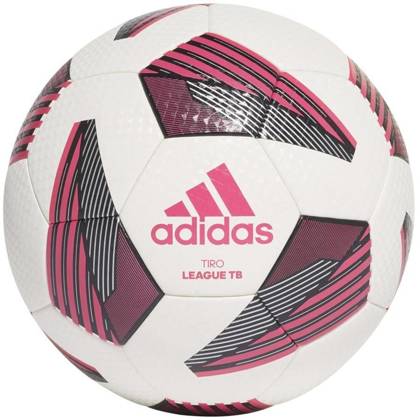 Biało-różowa piłka nożna Adidas Tiro League TB FS0375
