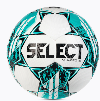 Biało-turkusowa piłka nożna Select Numero 10 v23 110046