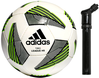 Biało-zielona piłka nożna Adidas Tiro Match FS0368 rozmiar 5 + Pompka