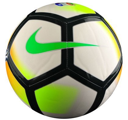 Biało-zielona piłka nożna Nike Pitch Serie A SC3139-100 rozmiar 4
