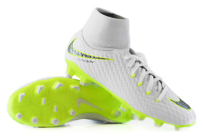 Biało-żółte buty piłkarskie Nike Hypervenom Phantom Academy DF FG AH7268-107
