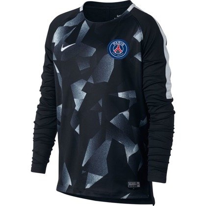 Bluza Nike Paris Saint Germain Dry Squad 897010-015 junior czarno-biała