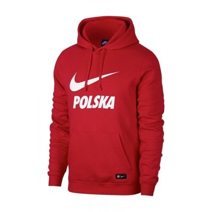 Bluza Nike Polska Hoodie Core 891719-608 czerwono-biała