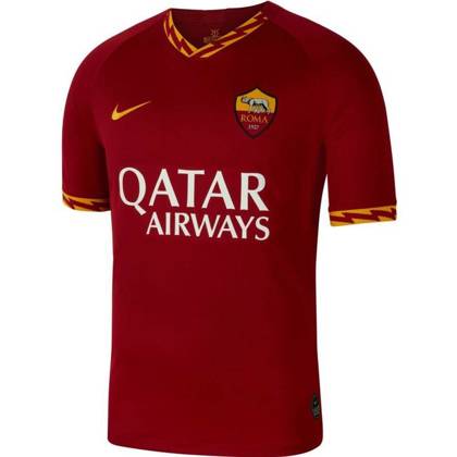 Bordowa koszulka Nike AS ROMA Breathe Stadium Home AJ5559-613