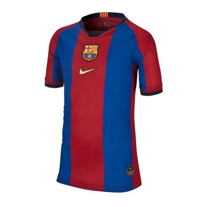 Bordowo-granatowa koszulka piłkarska Nike FC Barcelona Stadium '98/99 AQ5104-431 - Junior 