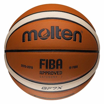 Brązowa piłka do koszykówki Molten FIBA BGF7X rozmiar 7