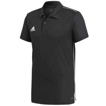 Czarna koszulka polo Adidas Core 18 CE9037