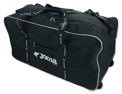 Czarna torba sportowa podróżna na kółkach Joma Team Travel 400198.100
