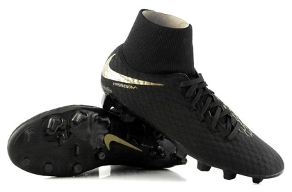 Czarne buty piłkarskie Nike Hypervenom Phantom Academy DF FG AH7268-090