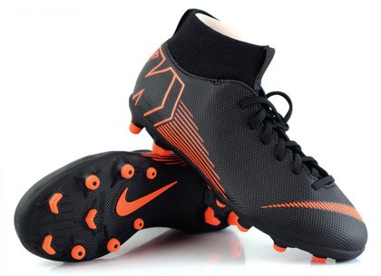 Czarne buty piłkarskie Nike Mercurial Superfly Club MG AH7339-081 JR