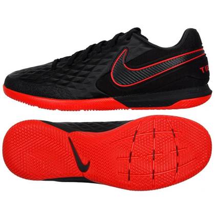 Czarne buty piłkarskie na halę Nike Tiempo React Legend 8 Pro IC AT6134-004