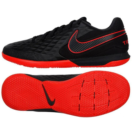 Czarne buty piłkarskie na halę Nike Tiempo React Legend 8 Pro IC AT6134-004