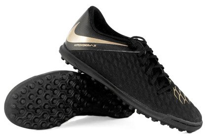 Czarne buty piłkarskie na orlik Nike Hypervenom Phantom Club TF AJ3790-090 Junior