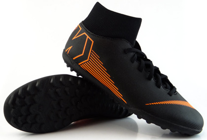 Czarne buty piłkarskie na orlik Nike Mercurial Superfly Club TF AH7372-081