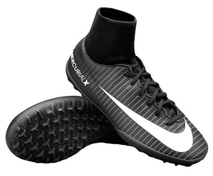 Czarne buty piłkarskie na orlik Nike MercurialX Victory DF TF 903604-002 JR