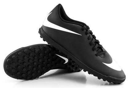 Czarno-białe buty piłkarskie na orlik Nike Bravatax TF 844440-001 JR