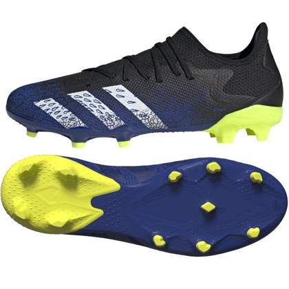 Czarno-granatowe buty piłkarskie korki Adidas Predator Freak.3 L FG FY0615