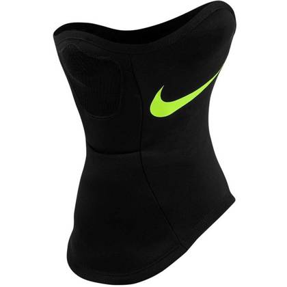 Czarno-zielony komin ocieplacz na szyje sportowy Nike Strike Snood BQ5832-014