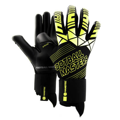 Czarno-żółte rękawice bramkarskie Football Masters Fenix Yellow Jr