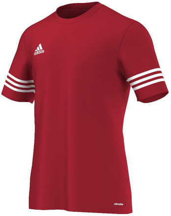 Czerwona koszulka Adidas Entrada 14 junior F50485