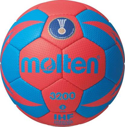 Czerwono-niebieska piłka ręczna Molten 3200 H2X3200-RB2
