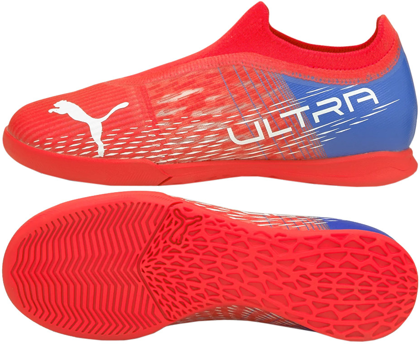 Czerwono-niebieskie buty halówki Puma Ultra 3.3 IT 106591 01 - Junior