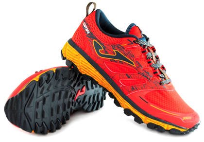 Czerwono-pomarańczowe buty do biegania Joma Sima JSIMAS2106 - Junior