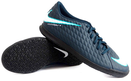 Granatowe buty piłkarskie na halę Nike HypervenomX Phade IC 852583-414