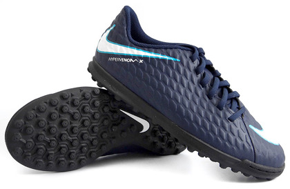 Granatowe buty piłkarskie na orlik Nike Hypervenom Phade TF 852585-414