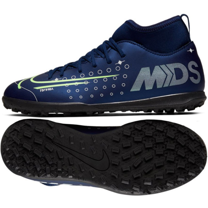 Granatowe buty piłkarskie turfy na orlik Nike Mercurial Superfly Club MDS TF BQ5416-401 junior