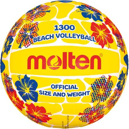 Kolorowa piłka siatkowa na plaże Molten Beach 1300 V5B1300-FY