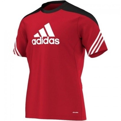 Koszulka Adidas Sereno 14 junior D82939 czerwono-czarna