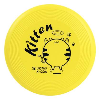 Miękkie, piankowe FRISBEE X-COM UK105 GRAFF Kitten YELLOW KIDS