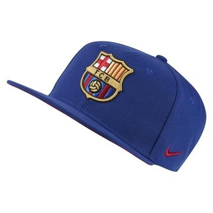 Niebieska czapka z daszkiem bejsbolówka Nike FC Barcelona Pro Cap BV4295-455