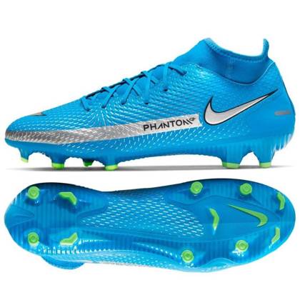 Niebieskie buty piłkarskie korki Nike Phantom GT Academy DF FG/MG CW6667-400