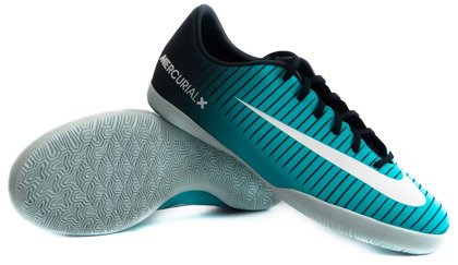 Niebieskie buty piłkarskie na halę Nike MercurialX Vapor IC 831947-404 JR