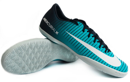 Niebieskie buty piłkarskie na halę Nike MercurialX Victory IC 831966-404