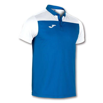 Niebiesko-biała koszulka polo Joma Hobby II 101371.702