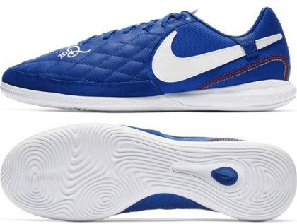 Niebiesko-białe buty piłkarskie na halę Nike Tiempo Lunar Legend 7 PRO 10R IC AQ2211-410