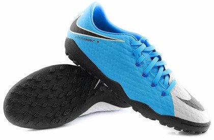 Niebiesko-czarne buty piłkarskie na orlika Nike Hypervenom Phelon TF 852562-104